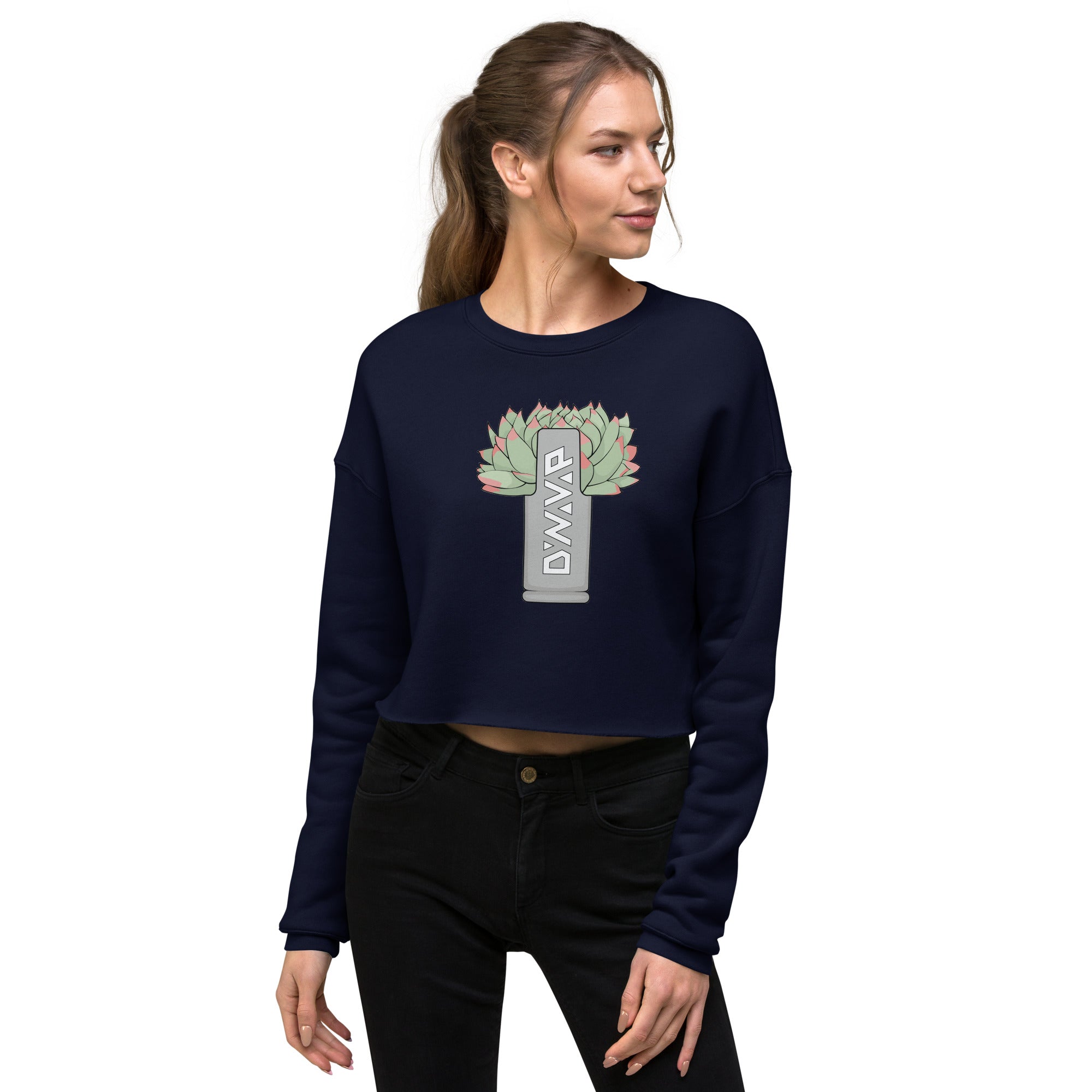 Crop Sweatshirt: Cap Succulent
