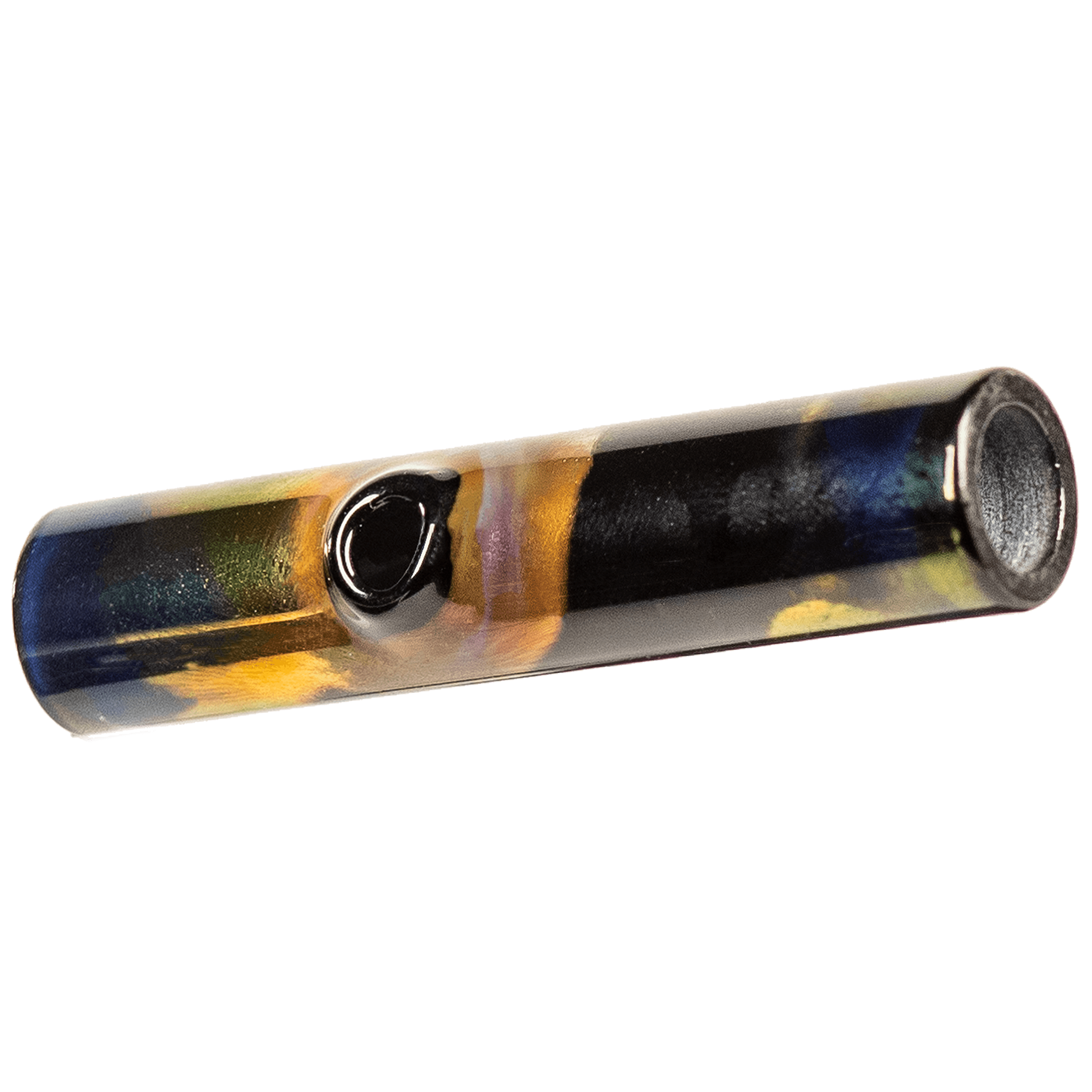 galaxy glass vaporizer stem in gold side view
