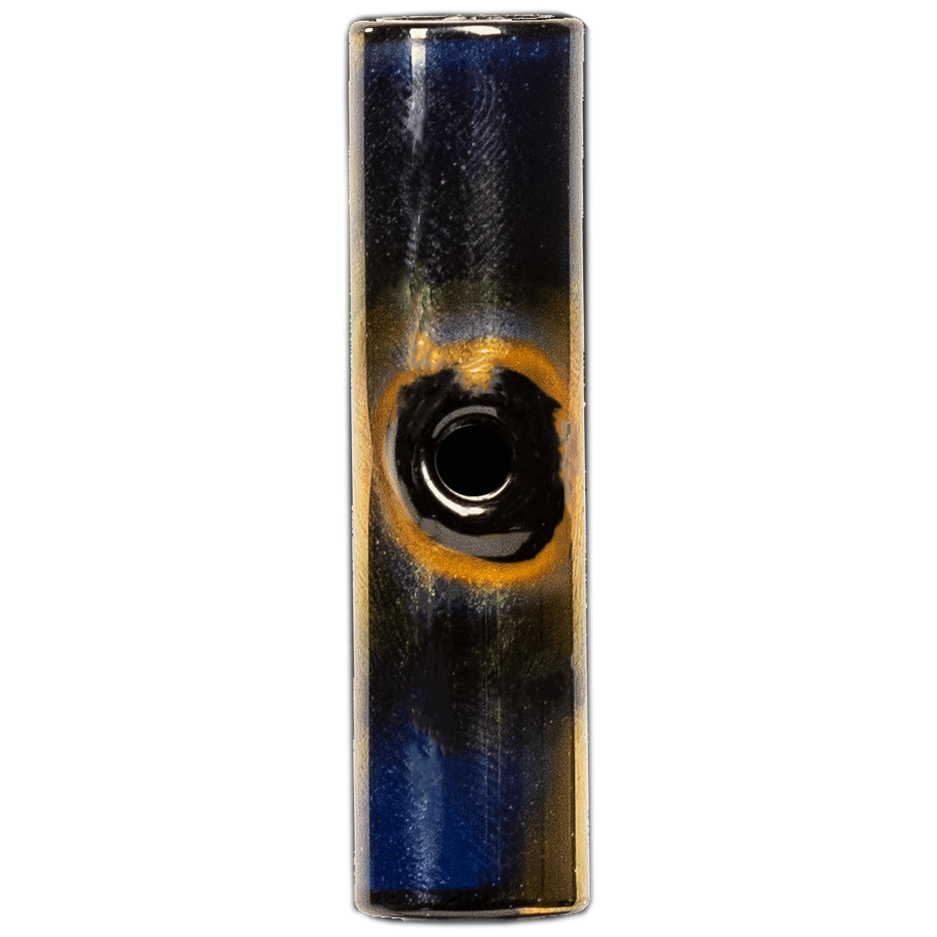 galaxy glass vaporizer body in gold front view