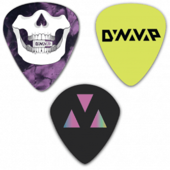 3 pack of Dynavap themed guitar picks
